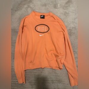 Nike Orange Crewneck Sweatshirt Size Medium